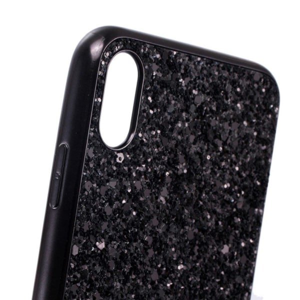 Glitter iPhone Xs Max cover - Sort Black