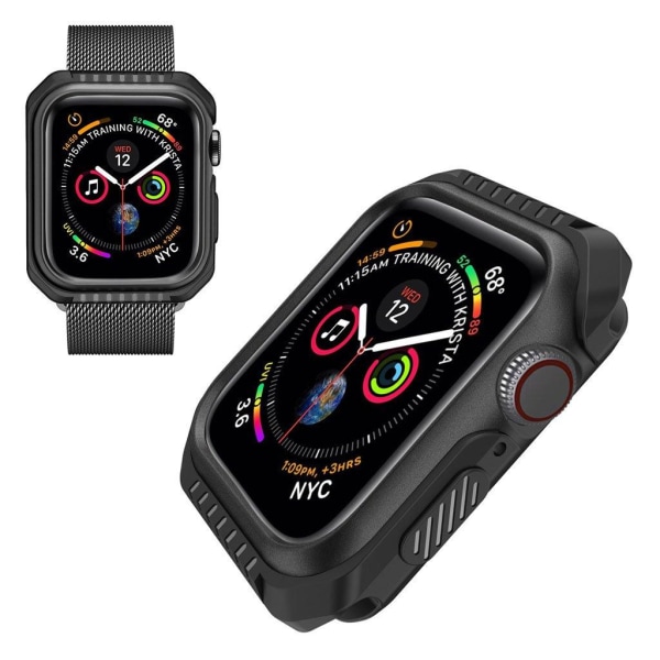 Apple Watch Series 5 40mm kestävä metallikehys - Musta Black