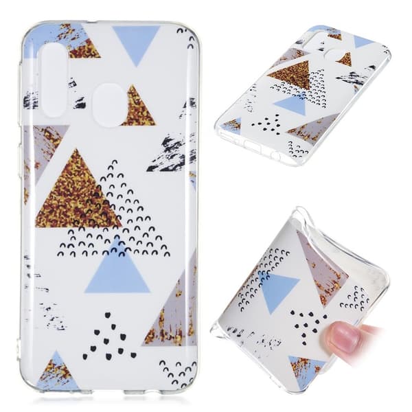 Samsung Galaxy A40 marmormønstret cover - stil I Multicolor