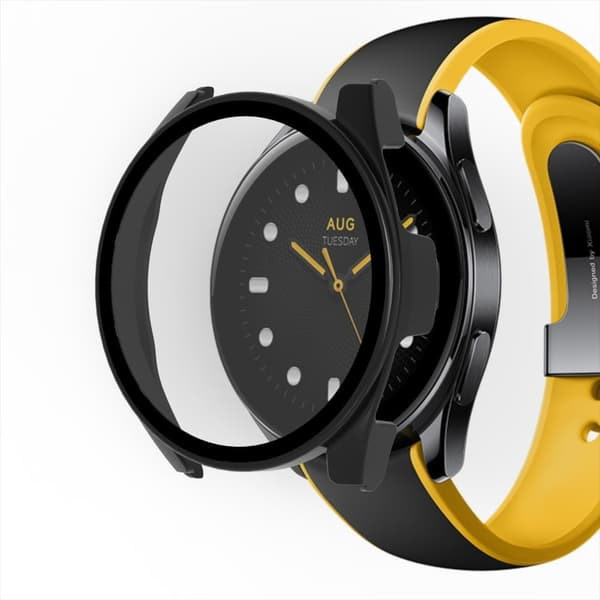 Xiaomi Watch S2 46mm cover with tempered glass - Ivory White Vit