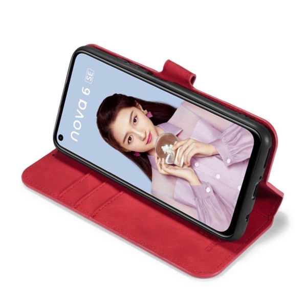 DG.MING Huawei P40 Lite / Nova 6 SE kotelot - Punainen Red