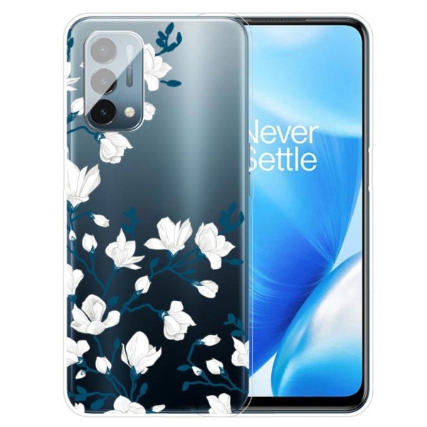 Deco OnePlus Nord N200 5G Suojakotelo - White Flowers White