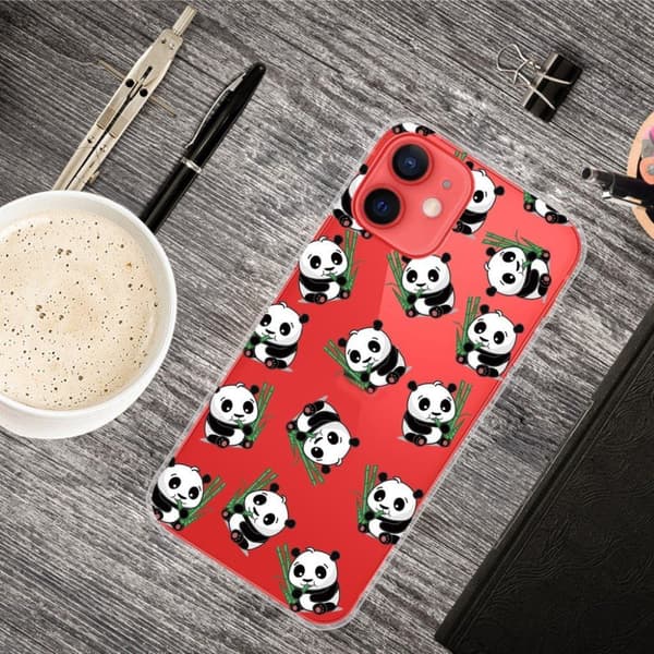Deco iPhone 13 Mini deksel - Pandaer Og Bambus Multicolor
