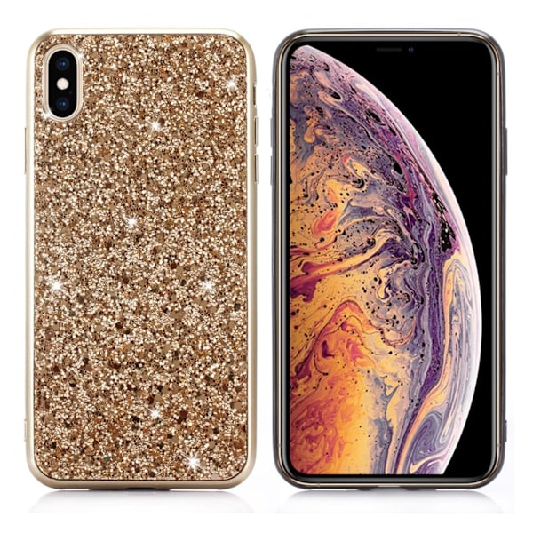 Glitter iPhone Xs Max kuoret - Kulta Gold