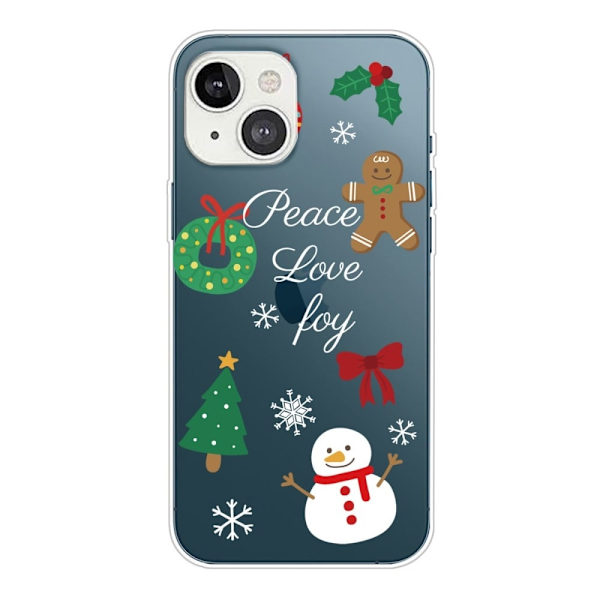 Juleveske til iPhone 14 Plus - Snømann Multicolor