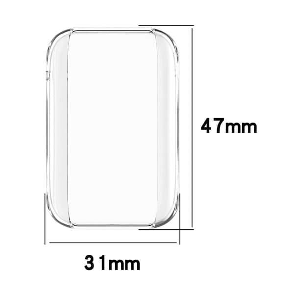 Xiaomi Mi Band 7 Pro galvanoitu kansi - Läpinäkyvä Transparent