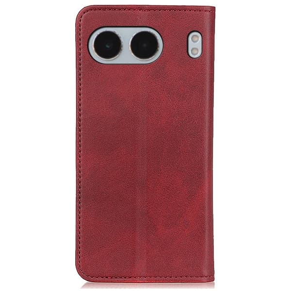 OnePlus Nord 4 læderetui med pung - Rød Red
