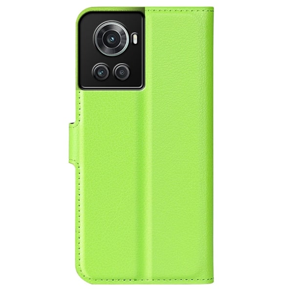 Klassisk OnePlus 10R / OnePlus Ace flip etui - Grøn Green