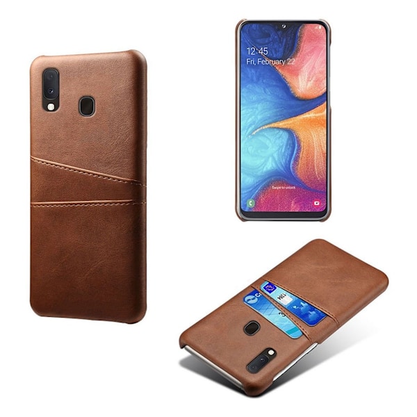 Dual Card Samsung Galaxy A20e deksel - Brown Brown
