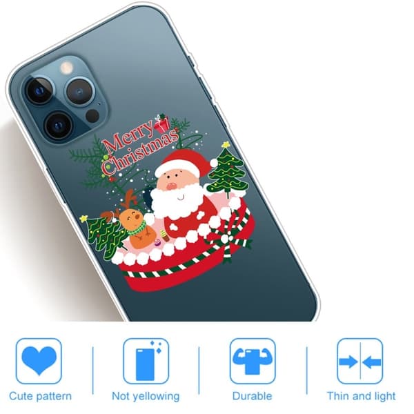 Joulu iPhone 14 Pro tapauksessa - Santa Ja Santa Red