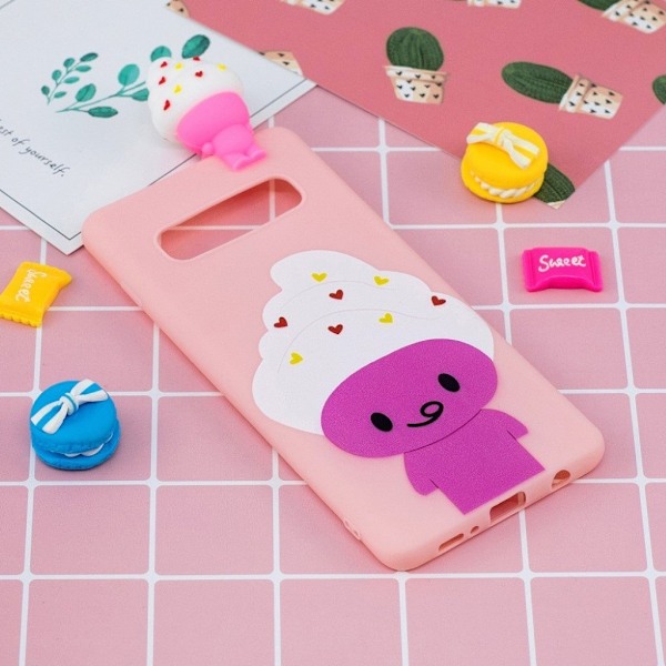 Samsung Galaxy S10 3D Suloinen nukke kuosi suojakotelo - Sarjis Eläin Multicolor