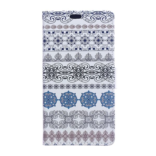 Huawei P30 kuosillinen nahkainen flip Suojakotelo - Etninen Multicolor