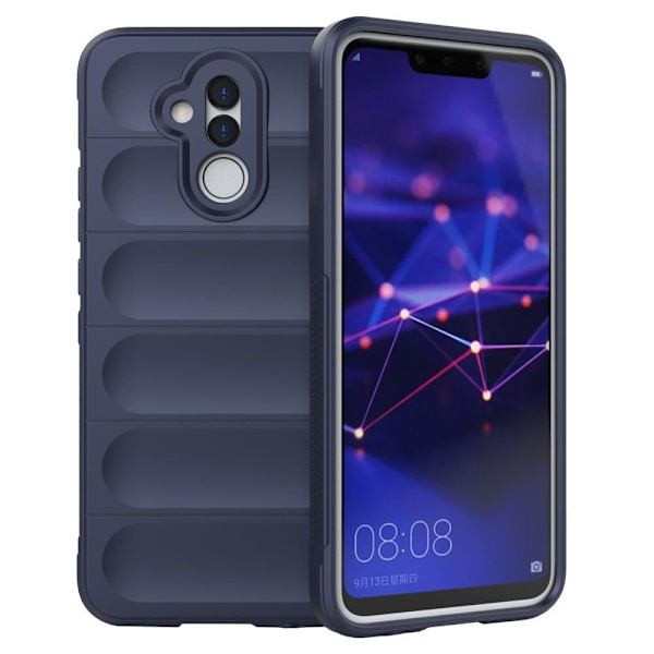 Mjukt greppformat Huawei Mate 20 Lite skal - Blå Blå