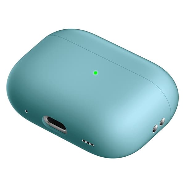 AirPods Pro 2 silikonfodral i gångjärnsfri stil - Mintgrön Grön