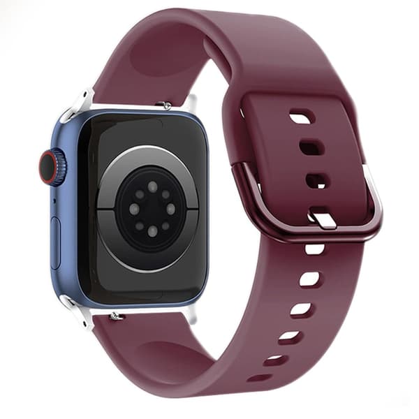 Apple Watch (41mm) enkel silikone-urrem - Rødvin Red