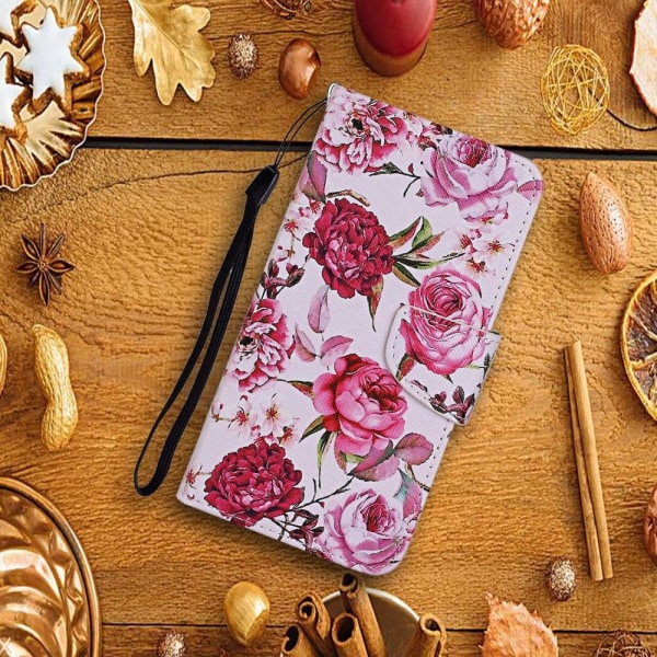 Wonderland Samsung Galaxy A53 5G Flip Etui - Pæon Blomster Pink