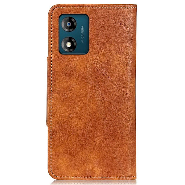 Alpha Motorola Moto E13 Flip Etui - Brun Brown