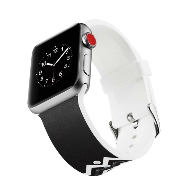 Apple Watch Series 4 40 mm klockarmband i mjuk silikon - Twill multifärg