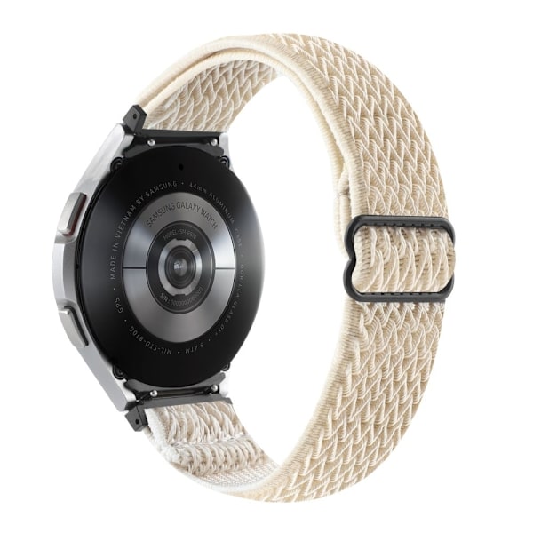 Samsung Galaxy Watch 5 / 4 elastisk nylonrem - Aprikos White
