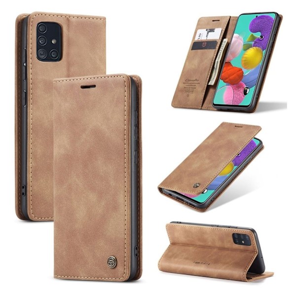 CaseMe vintage Samsung Galaxy A51 fodral - Brun Brun