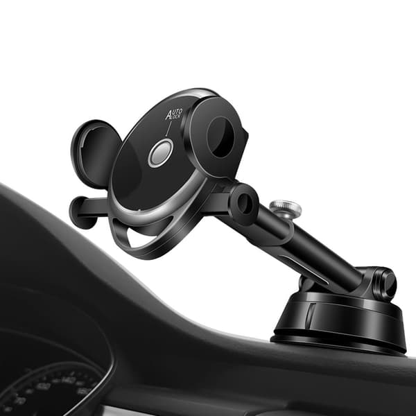 Universal 218 roterbar telefonholder til bilen med klemme Black