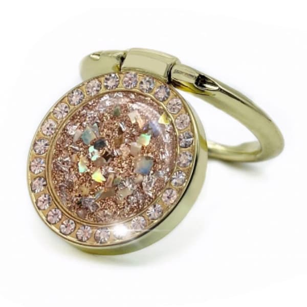 Universal telefonringholder med rhinestone-dekor - Gull Gold