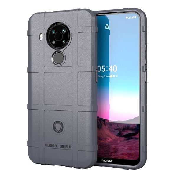 Rugged Shield Nokia 5.4 kotelot - Harmaa Silver grey