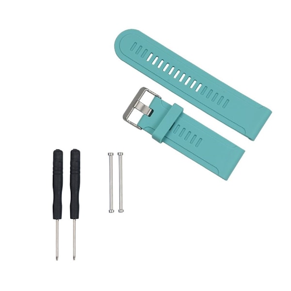 Garmin Fenix 3 silikon klockarmband m. verktyg - Cyan Grön