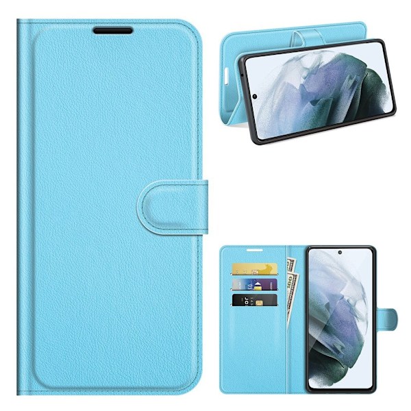Classic Samsung Galaxy S21 FE Flip etui - Blå Blue