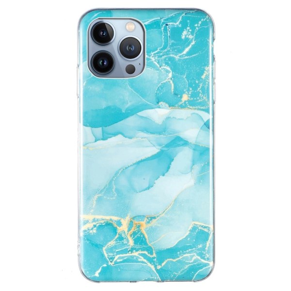 Marble iPhone 15 Pro Etui - Grønn Green