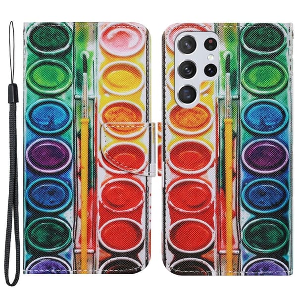 Wonderland Samsung Galaxy S22 Ultra Flip Etui - øje Skygge Multicolor