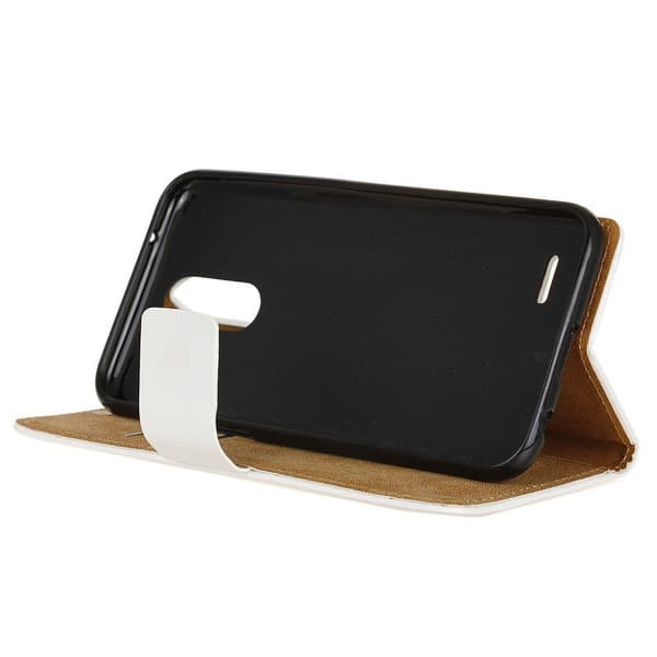 LG K10 2017 Mønstret PU Lær Flip Etui - Classic Style Mønster Multicolor