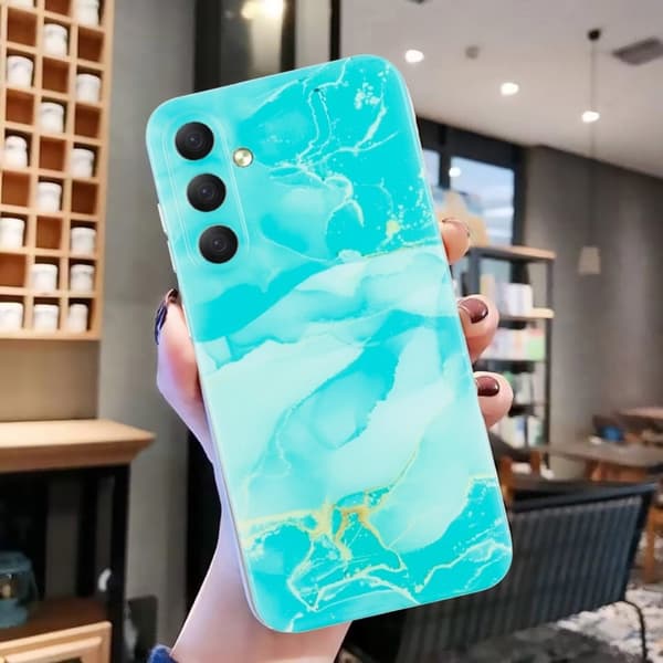 Marble design Samsung Galaxy A16 kotelot - Vihreä Green