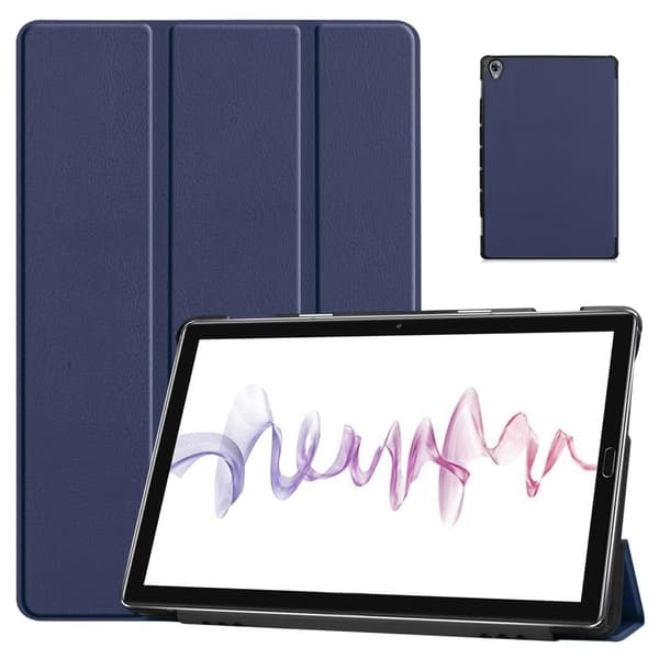 Trefoldig skinnstativveske for Huawei MatePad 10.8 - Mørkeblå Blue