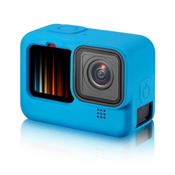 GoPro Hero 9 silicone cover with lens protector - Blue Blå