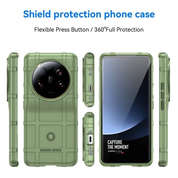 Rugged Shield Suojakotelo Xiaomi 13 Ultra - Vihreä Green