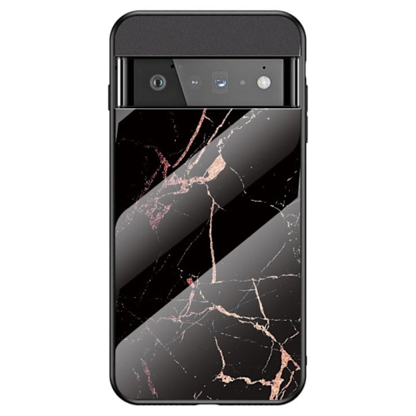 Fantasy Marble Google Pixel 7 Pro cover - Guld Sort Marmor Black