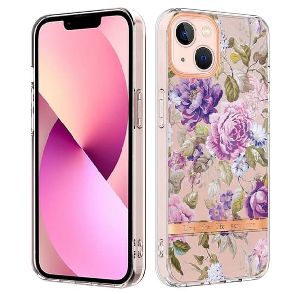 Super Slim And Durable Softcover For iPhone 14 - Hc006 Violetti Peony Purple