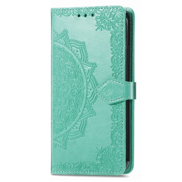 Mandala Google Pixel 8A læderetui - Grøn Green