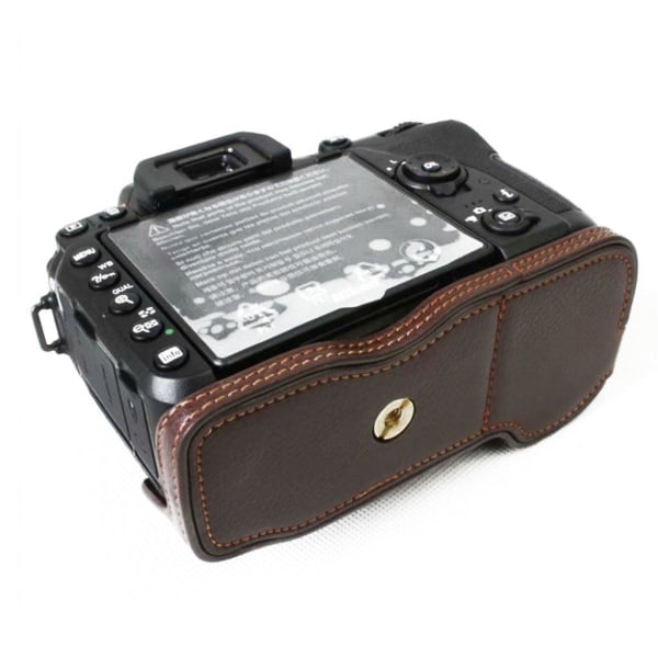 Nikon D7500 Digital SLR kameraskydd för underdelen koskinn - Kaf Brun