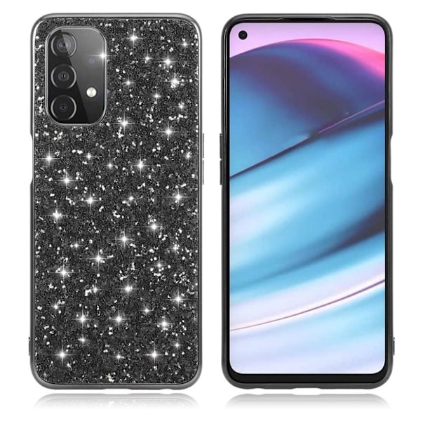 Glitter OnePlus Nord N200 5G Etui - Sort Black