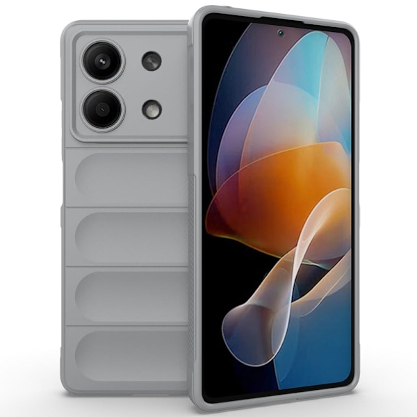 Blødt grebsformet Xiaomi Redmi Note 13R Pro cover - Lysegrå Silver grey