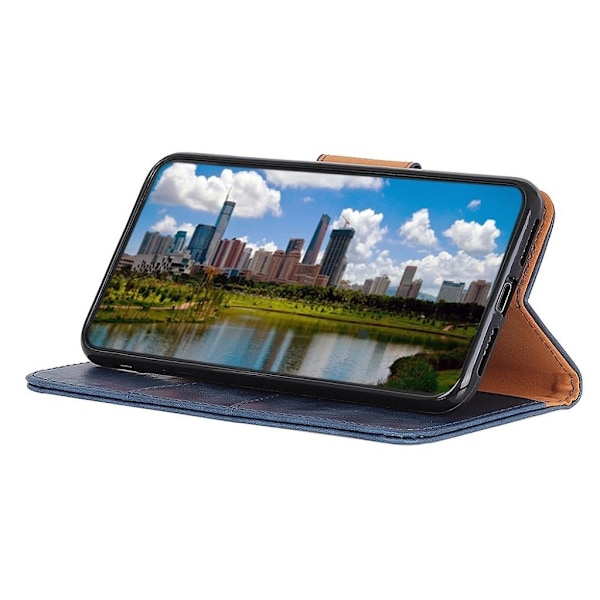 Neptune läder Motorola Moto G8 Play fodral - Blå Blå