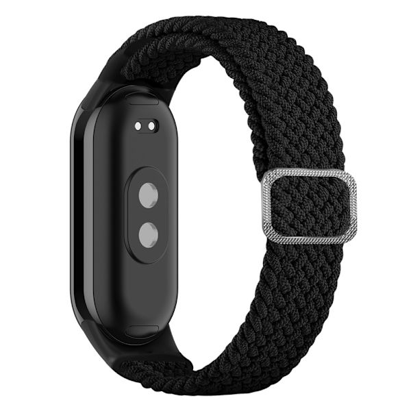 Xiaomi Smart Band 8 elastisk nylonfletningsrem - Sort Black