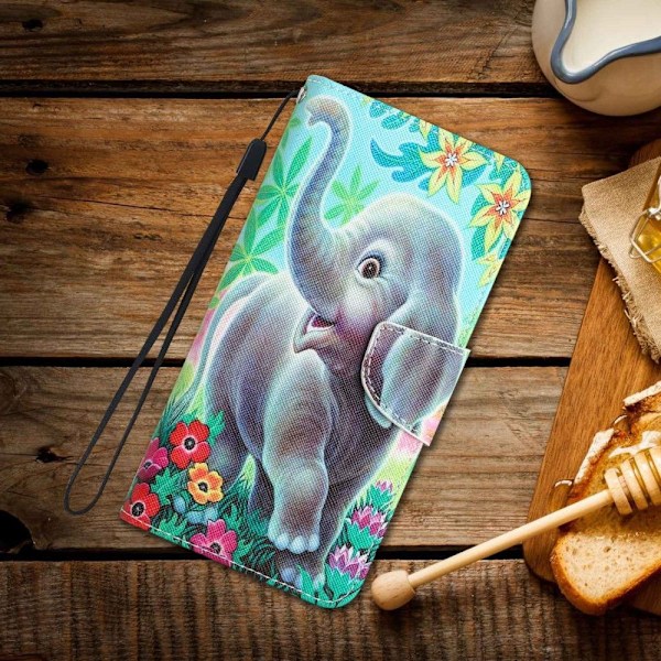 Wonderland Samsung Galaxy A04s / A13 5g / A13 4g Flip Etui - Elefant Multicolor