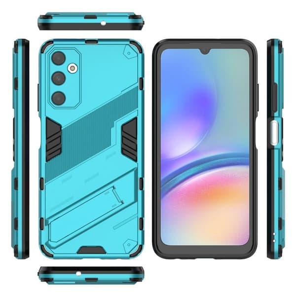 Stötsäkert hybridskal med ett modernt utseende till Samsung Galaxy A05s - Blå Blå