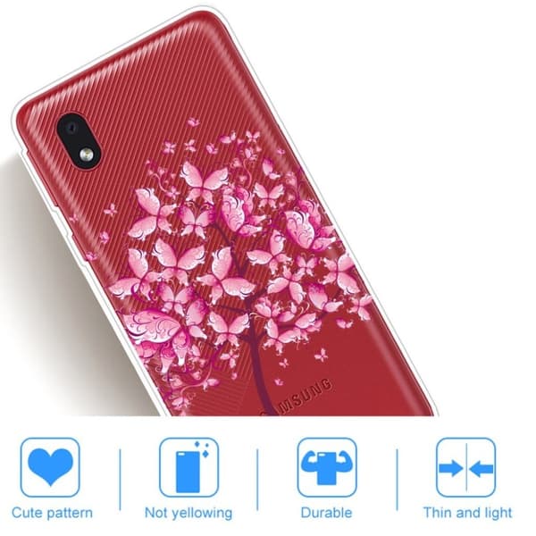 Deco Samsung Galaxy A01 Core Etui - Blomst Tre Pink