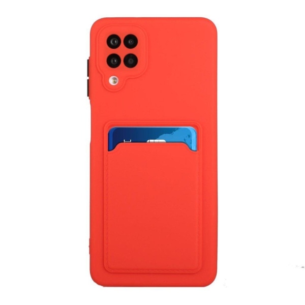 Card Holder Cover til Samsung Galaxy A12 5g - Rød Red