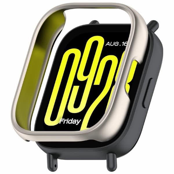 Xiaomi Redmi Watch 5 Lite Beskyttende deksel Hollow-Out PC Watch Frame Case - Stjernelys Silver grey