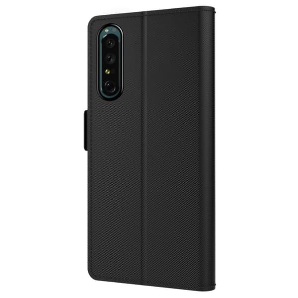 Phone Etui med Make-up Mirror og Slick Design til Sony Xperia 1 II - Sort Black